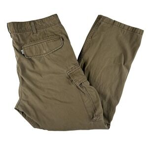 Vintage Levi's Pants Mens 36x30 Brown Cargo Loose Fit Cotton Casual Utility Y2K